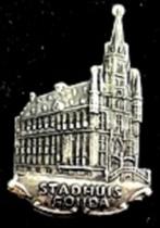 Gouda- Stadhuis speld zilverkleur, Verzenden, Nieuw, Stad of Land, Speldje of Pin