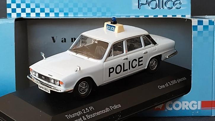 Triumph 2.5 pi Dorset Bournemouth Police 1:43 Vanguards Pol, Hobby en Vrije tijd, Modelauto's | 1:43, Nieuw, Auto, Verzenden