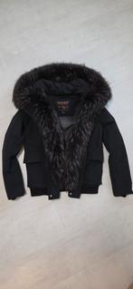 Woolrich winter jas parka bont 34 36 38 xs s m, Ophalen of Verzenden, Zo goed als nieuw, Maat 34 (XS) of kleiner, Zwart