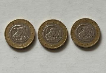 Euromunten Griekenland uil 2002 & 2003 beschikbaar voor biedingen