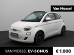 Fiat 500e C La Prima 42 kWh | Leder interieur | Navigatie |, Auto's, 15 min, Gebruikt, 4 stoelen, Wit