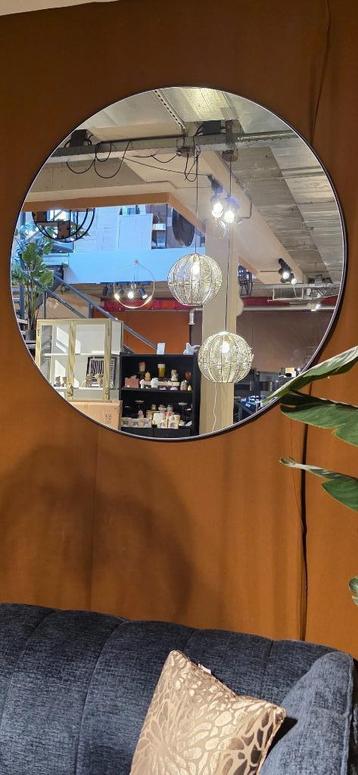 Spiegel 120 cm Rond Goud & Zwart | Nu Extra Voordelig!  beschikbaar voor biedingen