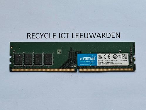 Crucial 8gb pc4 ddr4 2400t pc ram geheugen, Computers en Software, RAM geheugen, Gebruikt, Desktop, 8 GB, DDR4, Ophalen of Verzenden