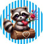 L472 icing frosting wasbeer 20cm eetbare taart plaat print, Ophalen of Verzenden, Nieuw, Taarten, Versiering