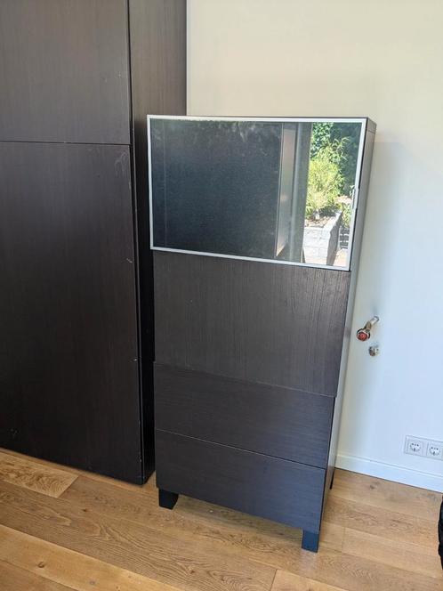 Besta ikea meubelkast hoog, Huis en Inrichting, Kasten | Roldeurkasten en Archiefkasten, Gebruikt, Minder dan 100 cm, 25 tot 50 cm