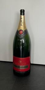 Grote lege glazen champagne fles, hoogte 76 cm, Ophalen