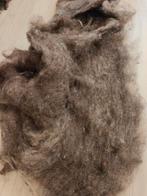 Blauwe Texelaar Gekaarde Wol - 1 kg, Hobby en Vrije tijd, Stoffen en Lappen, Wol, Blauw, 120 cm of meer, Ophalen of Verzenden