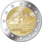 De Speciale 2 Euro munt MALTA 2025 "Mdina” in unc kwaliteit., Verzenden, Malta, 2 euro