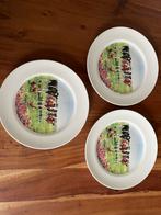 3 ontbijtbordjes Wiebe van der Zee kip ik heb je, Ophalen of Verzenden