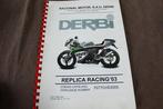 Derbi replica racing 2003 moped parts list bromfiets, Ophalen of Verzenden, Gebruikt
