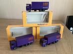 3 x Scania Bakwagens Tandemasser met Zonneklep en Doosjes, Hobby en Vrije tijd, Modelauto's | 1:87, Ophalen of Verzenden, Nieuw