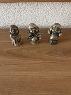 Vintage Tinnen Beeldjes - Zingende Monniken Set, Antiek en Kunst, Kunst | Beelden en Houtsnijwerken, Ophalen of Verzenden