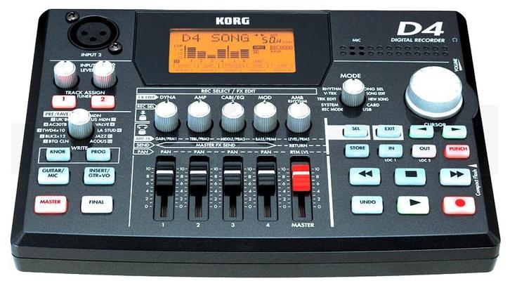 Korg recorder D4 izgst, Muziek en Instrumenten, Mengpanelen, Gebruikt, Microfooningang, Ophalen of Verzenden