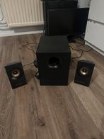 Logitech speaker met subwoofer te koop, Audio, Tv en Foto, Luidsprekers, Gebruikt, Subwoofer, 120 watt of meer, Ophalen