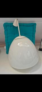Vintage hanglamp, Gebruikt, Vintage, Ophalen of Verzenden, Glas