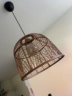Donker bruin rotan lamp, Ophalen, Zo goed als nieuw, Hout, Minder dan 50 cm