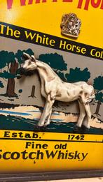 White Horse Whisky Reclamebord - Vintage Wandbord, Antiek en Kunst, Ophalen