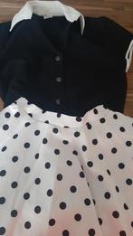 Rock & Roll Carnaval Setje - Maat 38, Maat 38/40 (M), Zwart, Ophalen of Verzenden, Boven de knie