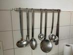 Vintage lepelrek, Ophalen of Verzenden, Gebruikt, Rvs of Chroom, Bestekset