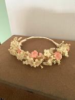 Brocante oud klein kransje met bloemetjes, Ophalen of Verzenden