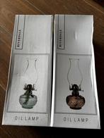 Riverdale olielampen - bruin en groen - nieuw in doos, Ophalen of Verzenden, Nieuw, Glas, Minder dan 100 cm