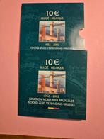 België 10 Euro 2002 Noord-Zuid Verbinding Zilver, Postzegels en Munten, Ophalen of Verzenden, Zilver, Losse munt, Zilver