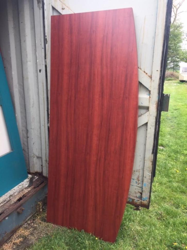 Groot net blad met rechte en half ronde kant, Huis en Inrichting, Tafelonderdelen, 200 cm of meer, Rechthoekig, Kunststof, Ophalen