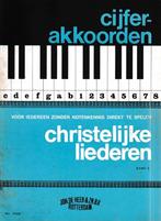 CIJFER-AKKOORDEN - CHRISTELIJKE LIEDEREN - BAND 3, Orgel, Gebruikt, Ophalen of Verzenden, Religie en Gospel