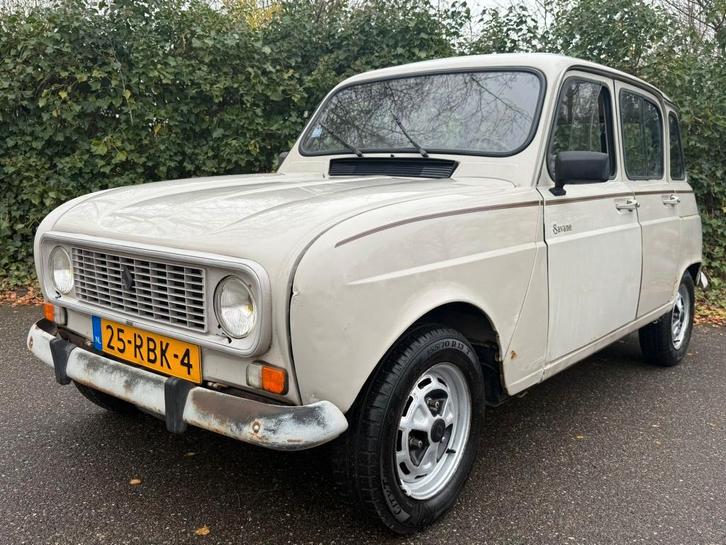 Renault 4 1989 Oldtimer Beige 51.000 KM!!, Auto's, Oldtimers, Bedrijf, Renault, Benzine, Handgeschakeld, Beige, Ophalen