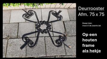 Zwart deurrooster, mooie zware kwaliteit  beschikbaar voor biedingen