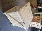 Houten kist opbergkist palletbox palletkist, Doe-het-zelf en Verbouw, Kratten en Dozen, Ophalen, 60 cm of meer, 75 tot 100 cm
