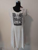 J197 - Nieuwe zwart-witte Didi jurk maat XL (1), Nieuw, Knielengte, Ophalen of Verzenden, Maat 46/48 (XL) of groter