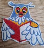 Vintage naaiembleem Fabeltjeskrant, Meneer de uil, Gebruikt, Gebruiksvoorwerp, -, -
