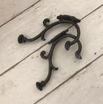 Franse dubbele gietijzeren wand kapstokhaak wandhaak, Wandhaken, Ophalen of Verzenden, Zo goed als nieuw, Minder dan 100 cm