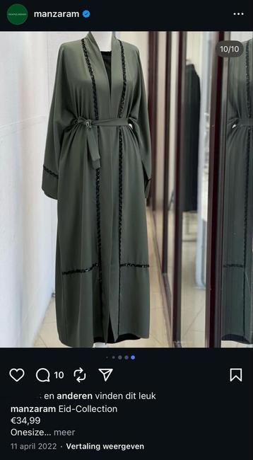 Manzaram Abaya met Lint beschikbaar voor biedingen