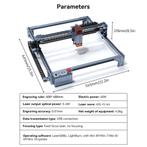 Laser Graveermachine – Hoge Snelheid - 400x400mm werkgebied, Hobby en Vrije tijd, Verzenden, Nieuw