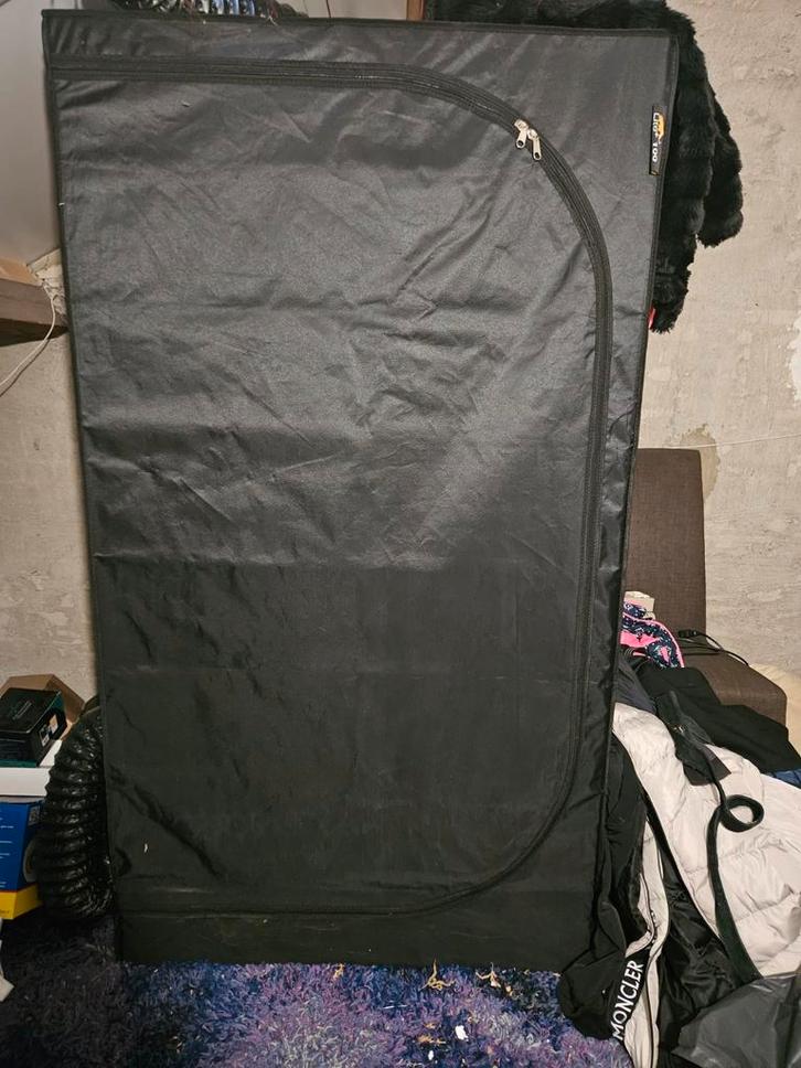 Complete kweektent 100x100x180 met 600W HPS lamp, Tuin en Terras, Kweekspullen, Gebruikt, Kweektent, Ophalen