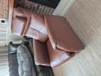 Lederen stoel fauteuil, Huis en Inrichting, Banken | Sofa's en Chaises Longues, Ophalen, Gebruikt, Eenpersoons, Minder dan 150 cm