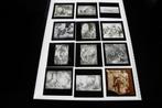 47 oude bijbelse glasdia's Jezus leven, Gebruikt, Foto, Ophalen of Verzenden, Voor 1940
