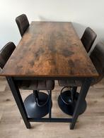 Hoge tafel met verstelbare krukken van de bommel, Ophalen, In hoogte verstelbaar, Zo goed als nieuw