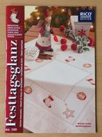 Kerstmis - Rico Design -Pracht en Praal op Feestdagen-nr.100, Patroon, Gebruikt, Ophalen of Verzenden, Handborduren