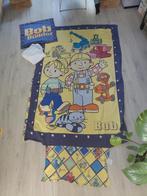 1 persoons dekbedovertrek set met hoeslaken Bob de Bouwer, Ophalen of Verzenden, Eenpersoons, Blauw