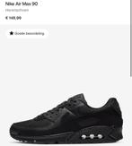 Nike Air Max 90 Black/Black Maat 43 Origineel Zonder Doos, Ophalen, Zo goed als nieuw, Zwart