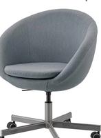 2x IKEA Fauteuil Grijs Draaibaar, Ophalen, Gebruikt, Grijs, Bureaustoel