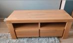 Teakhouten TV meubel met twee lades, Huis en Inrichting, Kasten | Televisiemeubels, Ophalen, 100 tot 150 cm, Zo goed als nieuw
