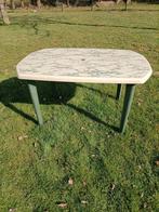 Hartman tuintafel 85x135 cm met marmer look groen/creme, Ophalen, Gebruikt, Rechthoekig, Kunststof