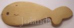 1173 Hanger Blank Afgelakte Houten Vis, Verzenden, Nieuw, Overige materialen, Overige voorstellingen
