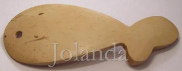 1173 Hanger Blank Afgelakte Houten Vis beschikbaar voor biedingen