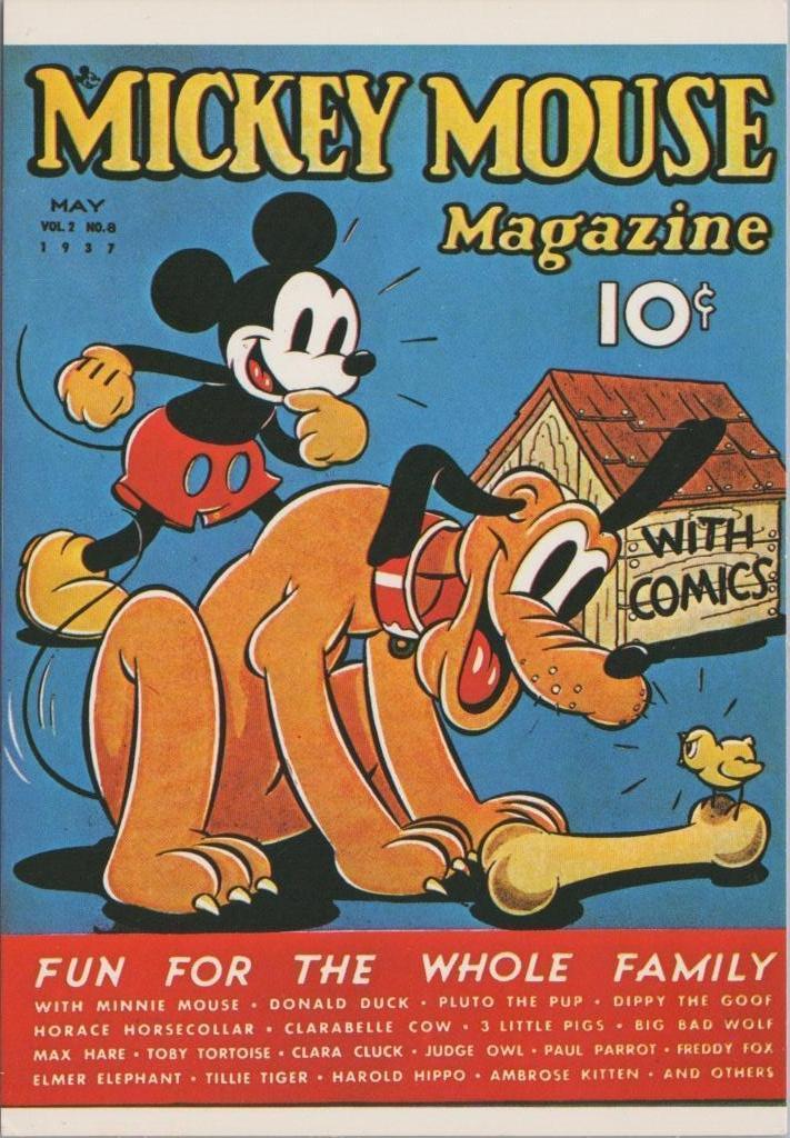 Walt Disney - Micky Mouse - Fun for he whole family, Verzamelen, Ansichtkaarten | Themakaarten, Ongelopen, 1980 tot heden, Overige thema's