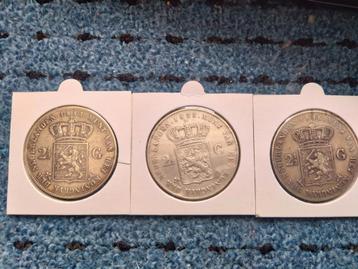 rijksdaalder 1843 1845 1846 2,5 gulden 2 1/2 gulden  beschikbaar voor biedingen